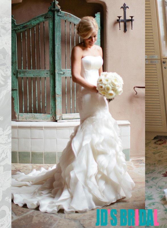 Mariage - Strapless designer mermaid wedding dresses 2016