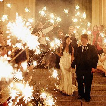Hochzeit - 36 Inch Sparklers! Can You Imagine? They Last For Four Minutes! $65 For Box Of 48. - Weddingsabeautiful