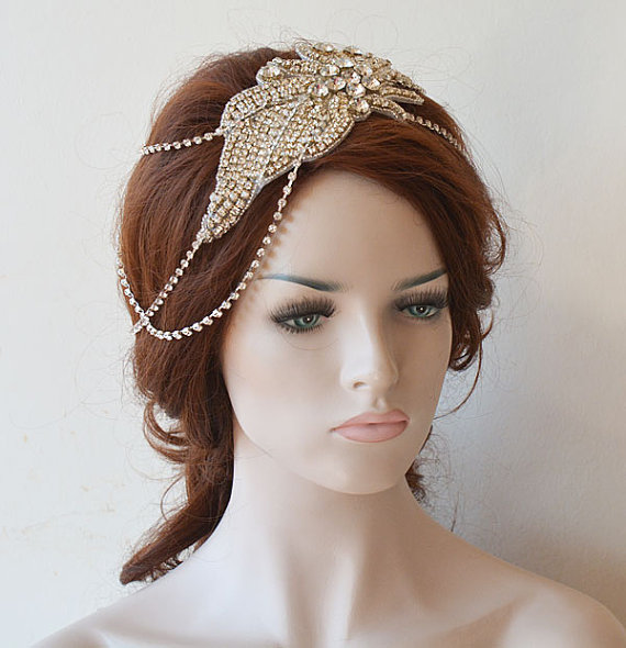 Mariage - Wedding Hair Accessory, Bridal Head Chain, Wedding Headpiece, Wedding Hair Jewelry, Bridal Headband, Hair Accessories