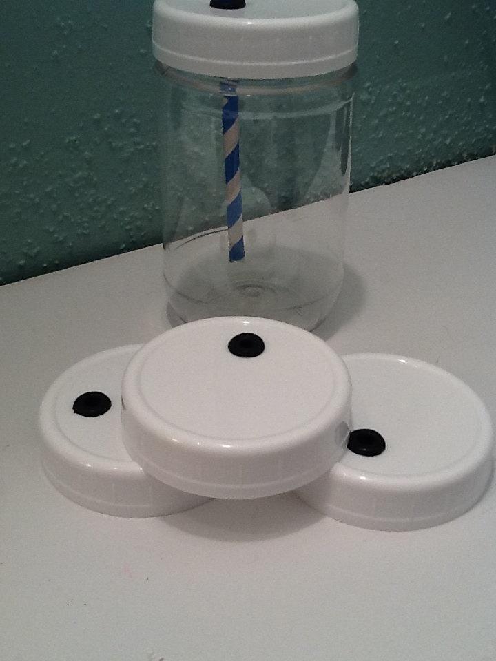 زفاف - Plastic Mason jar lids UPGRADE - Lids Only - Regular or Wide Mouth Lids