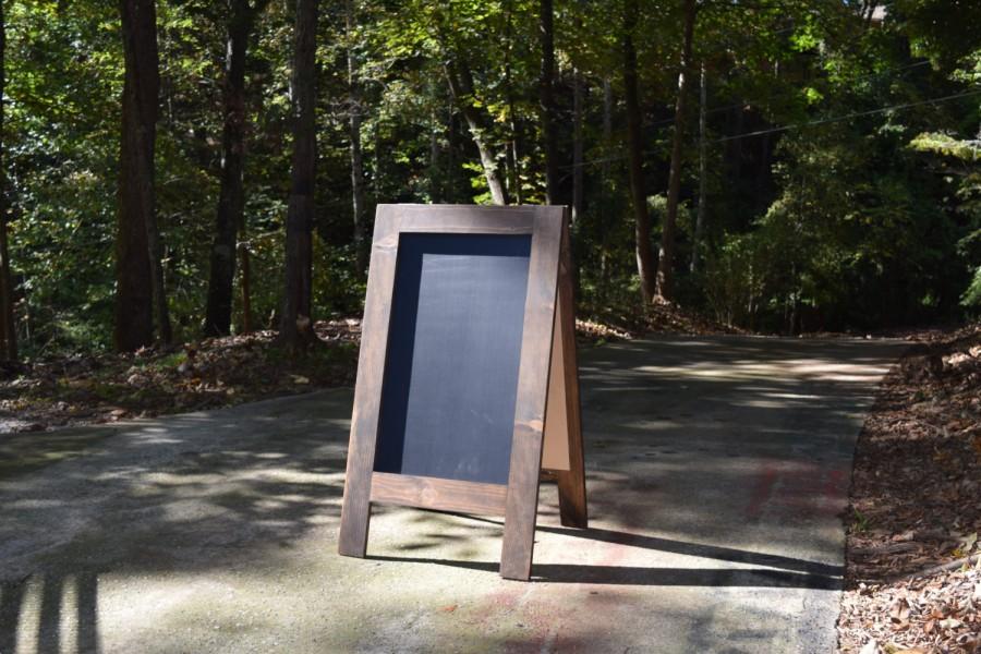Mariage - Large Chalkboard Easel; Double Sided Chalkboard; Sidewalk Chalkboard; Wedding Chalkboard Easel