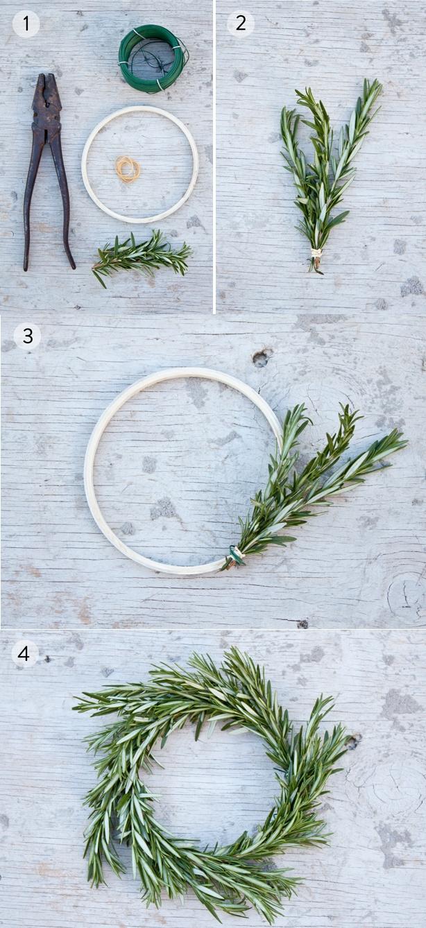 Mariage - Rosemary Wreath - DIY