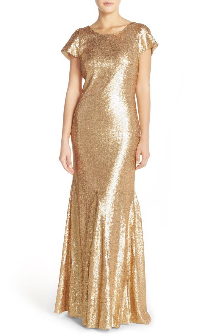 Wedding - Women's Candela 'Toulouse' Sequin Cowl Back Gown