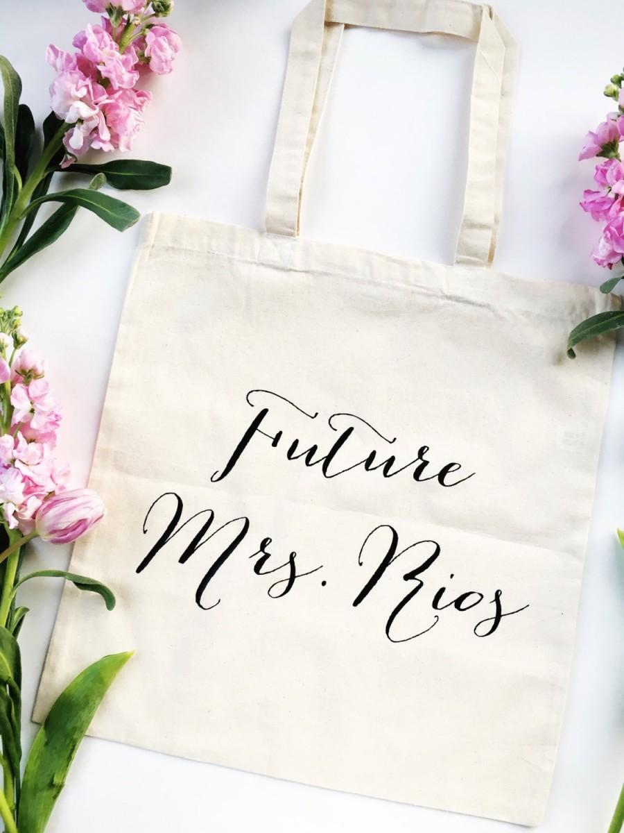 Свадьба - Future Mrs tote - Bride tote - Bride to be tote - Bachelorette - Wedding Tote Bag - future mrs bag - bride bag - wifey tote - wifey bag