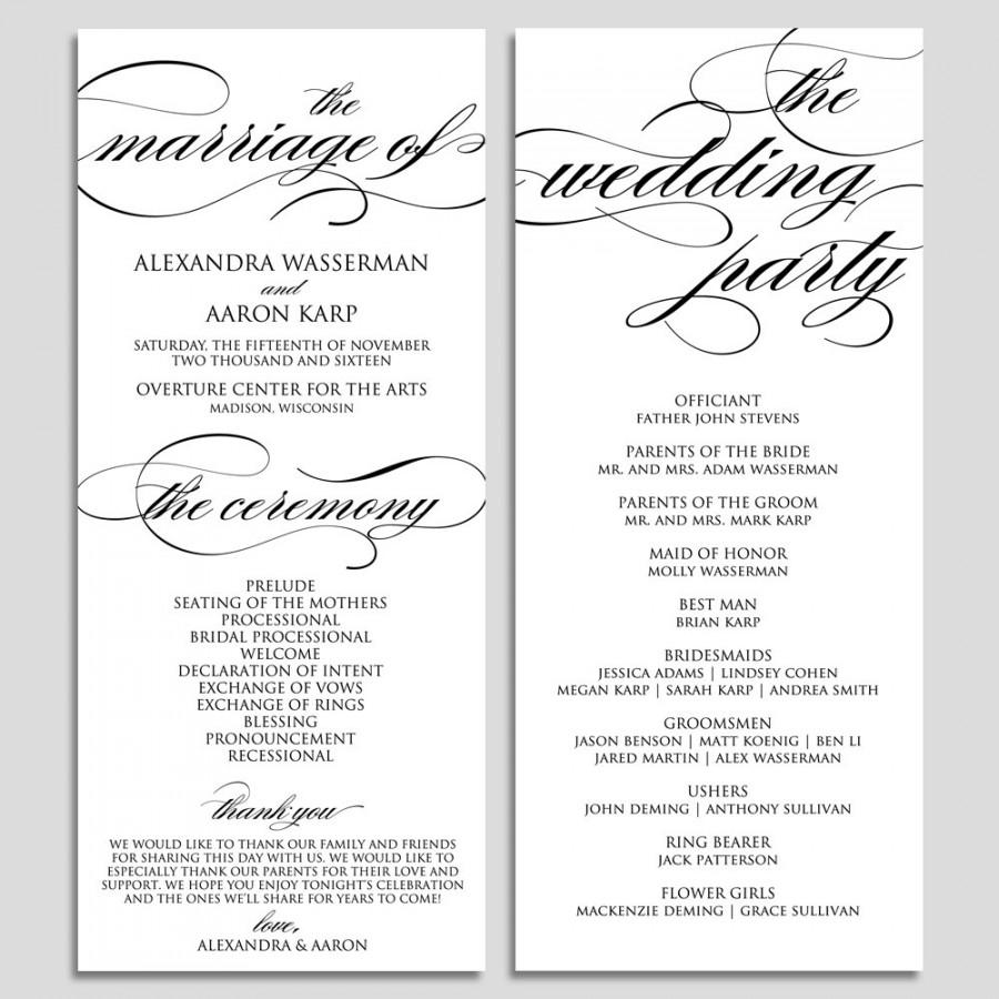 wedding-program-template-wedding-program-printable-ceremony-printable-template-pdf-instant