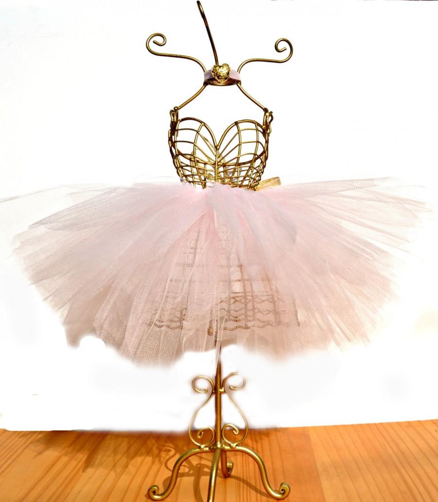 Wedding - Ballerina Tutu Centerpiece/Wire Mannequin Dressform/JewelryDisplay/Bridal Shower Centerpiece/Sweet 16 Centerpiece