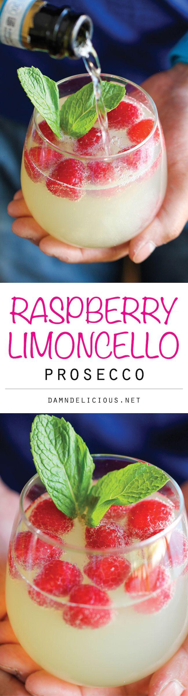 Hochzeit - Raspberry Limoncello Prosecco
