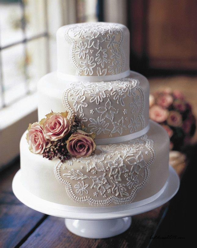 Hochzeit - 25 Lace Wedding Cake Ideas