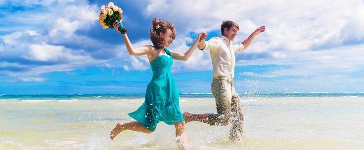 زفاف - Fabulous Summer Beach Wedding Colors With Matched Bridesmaid Dresses