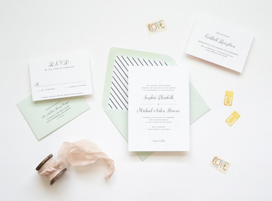 Mariage - Wedding Invitation Sample - The August Suite