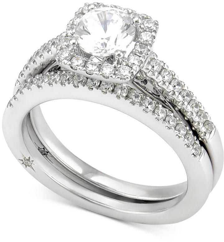 Wedding - Marchesa Certified Diamond Bridal Set (1-1/4 ct. t.w.) in 18k White Gold