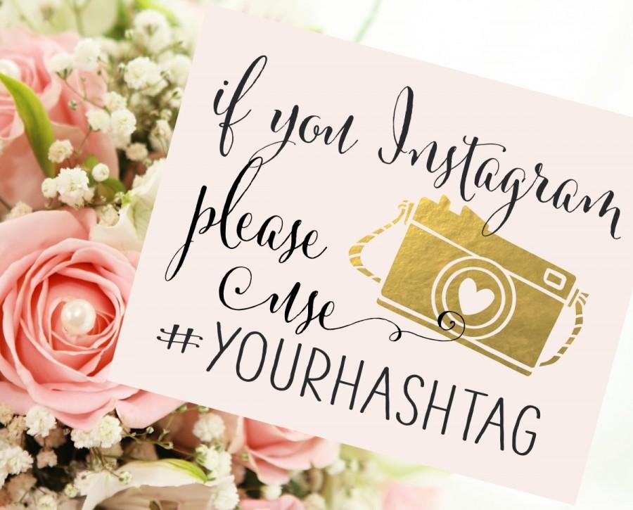 Mariage - if you Instagram Wedding Sign 