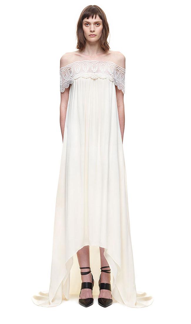 زفاف - Self Portrait Lace Detail Off Shoulder Wedding Dress