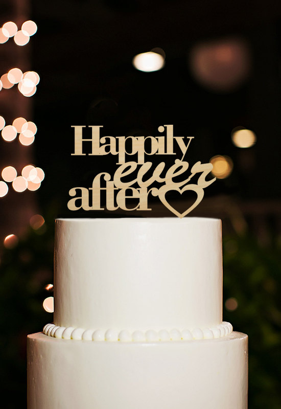 زفاف - Happily Ever After Cake Topper,Wedding Cake Topper,Phrase Cake Topper,Custom Cake Topper,Wedding Decoration,Rustic Cake Topper Wedding
