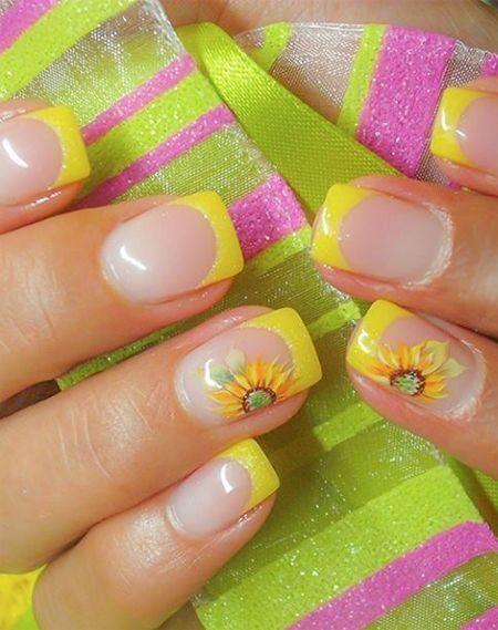 زفاف - Yellow Nail Designs For Women 2016 - Styles 7