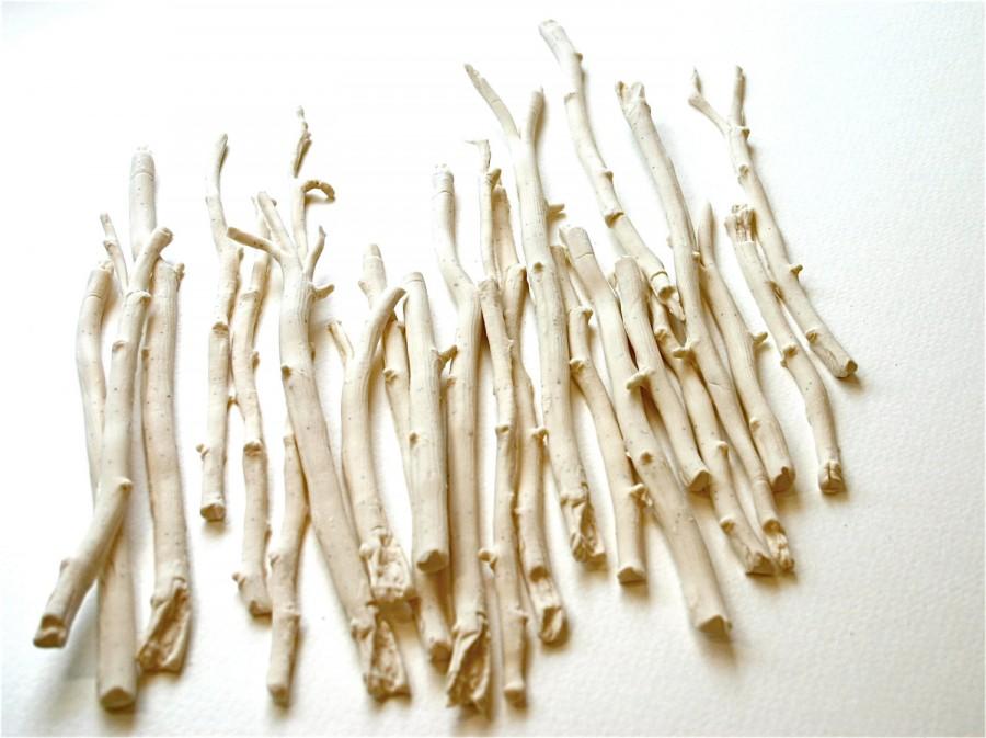 Hochzeit - Edible Vanilla Bean Candy, Sticks and Twigs -18- confection embellishment, table scape accoutrement, gifts...