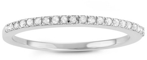 Wedding - Journee Collection 1/5 CT. T.W. Round-cut Diamond Pave Set Wedding Band in Sterling Silver (HI-I3)