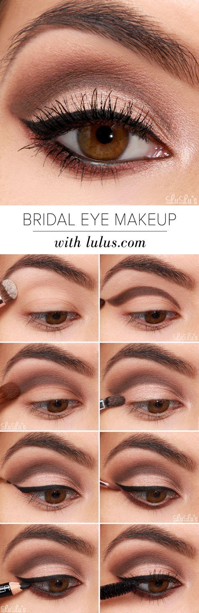 زفاف - LuLu*s How-To: Bridal Eye Makeup Tutorial (Lulus.com Fashion Blog)