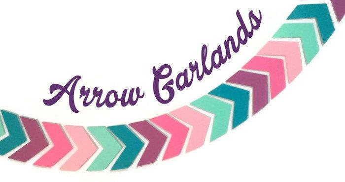 Mariage - Chevron Garland, Arrow Garland, Arrow Banner, Boho Wedding Decor, Pow Wow, Glamping Party