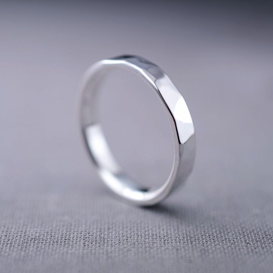 Wedding - LIQUIDATION SALE Textured Sterling Silver Ring 