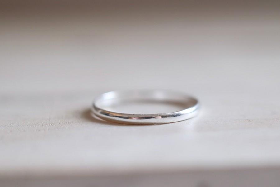 زفاف - Silver Band. Sterling silver thin band ring. Silver ring, Stacking ring, band ring, Engagement ring, Wedding ring, Wedding band, Mini.