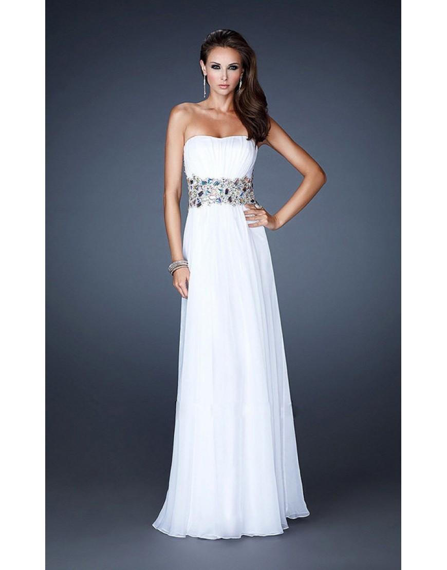 Свадьба - 2014 Wite Prom Dresses by La Femme Fashion 18123