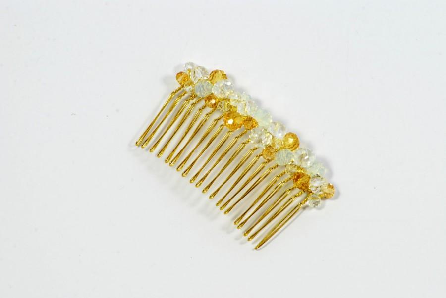 Hochzeit - Wedding Hair Comb - bride hair accessories, beaded bride hair clip, elegant wedding hair accessories, rhinestone hair comb