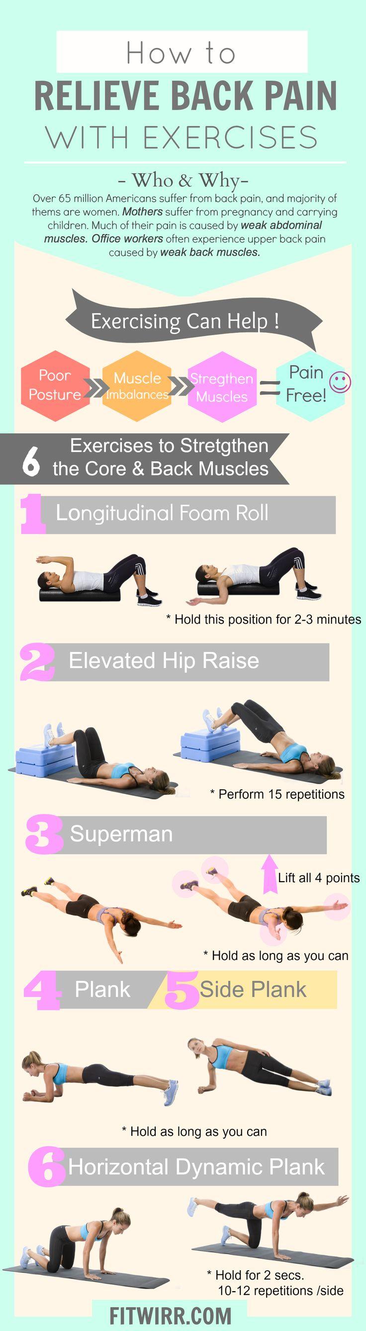 Hochzeit - A List Of 6 Best Low Back Pain Exercises For Fast Relief