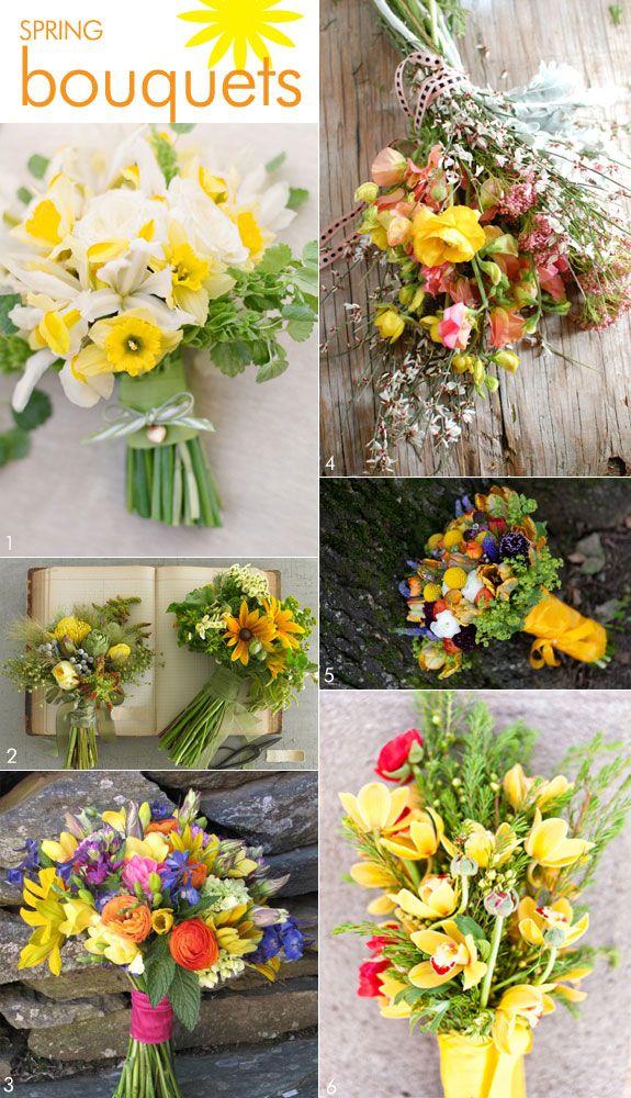 Mariage - Wildflower Bouquets Perfect For Spring Weddings
