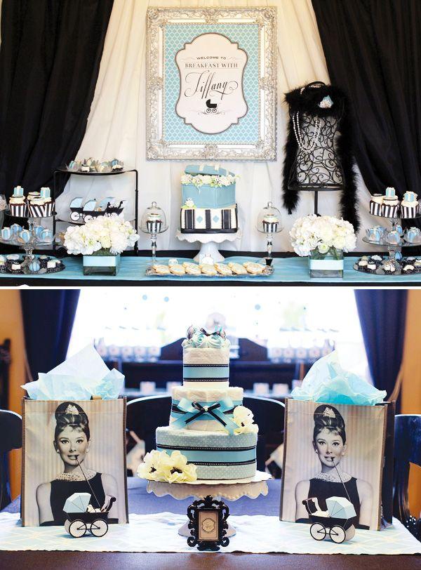 Hochzeit - Glamorous Breakfast At Tiffany's Baby Shower // Hostess With The Mostess®