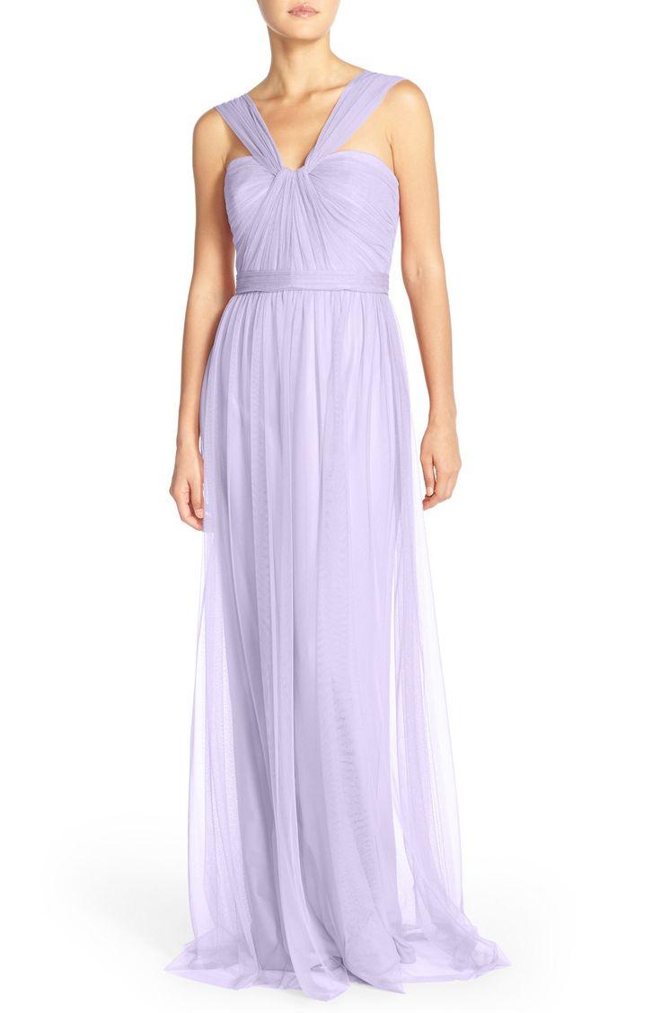 Mariage - Amsale Tulle Twisted V-Neck Gown 
