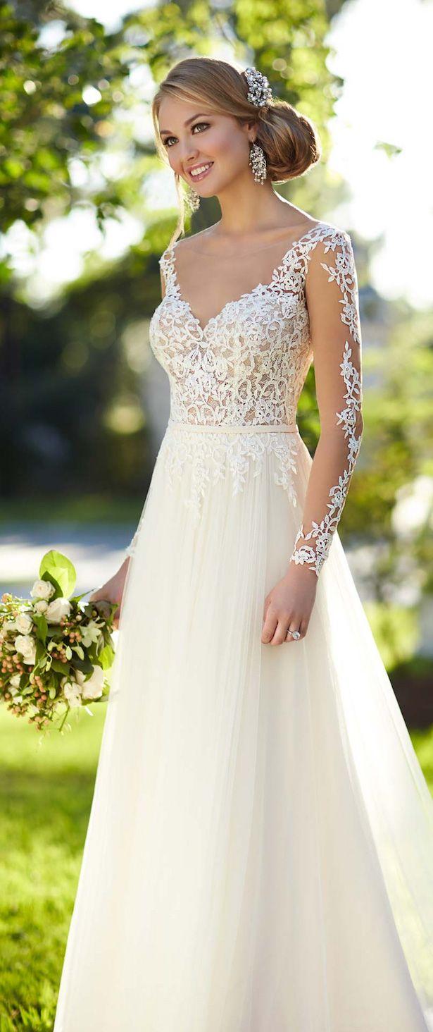 Mariage - Wedding Dresses With Lace And Tulle Details