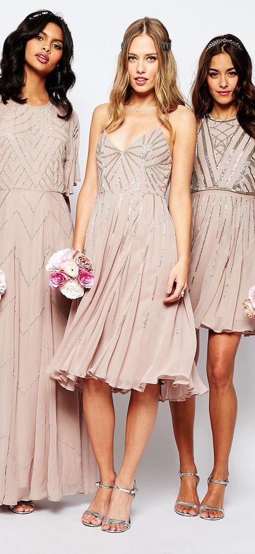 زفاف - WEDDING Embellished Cami Midi Dress
