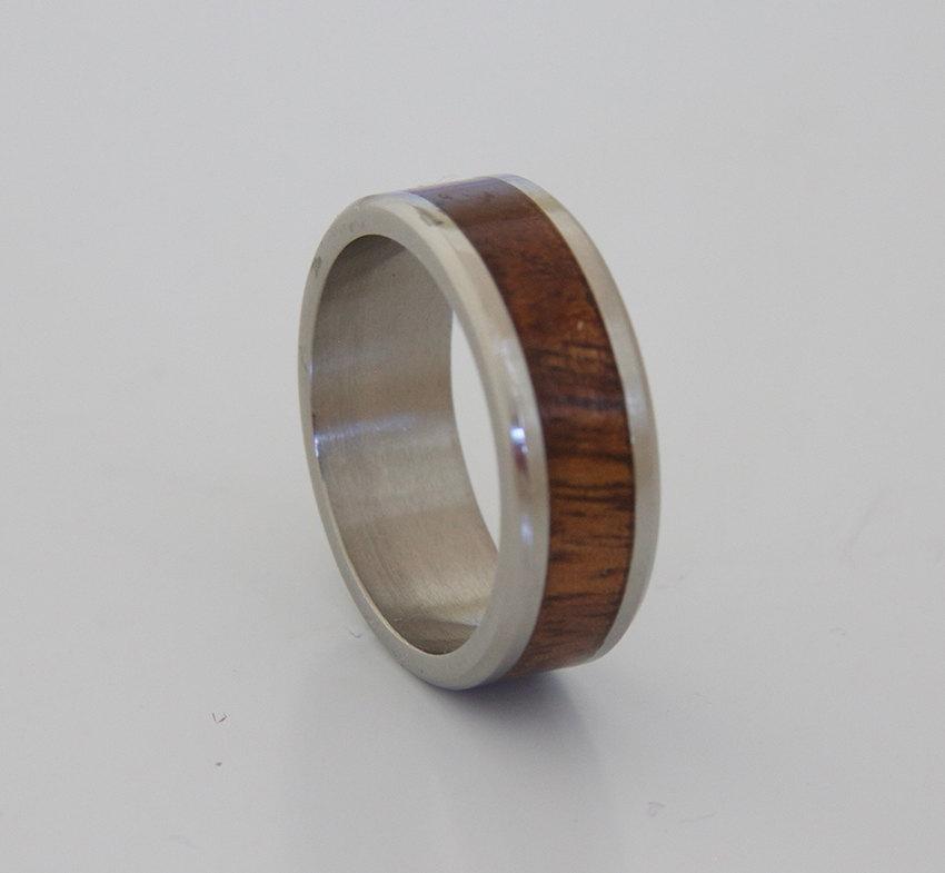 Wedding - hawaiian koa ring // anniversary ring // wedding ring //mens engagement ring