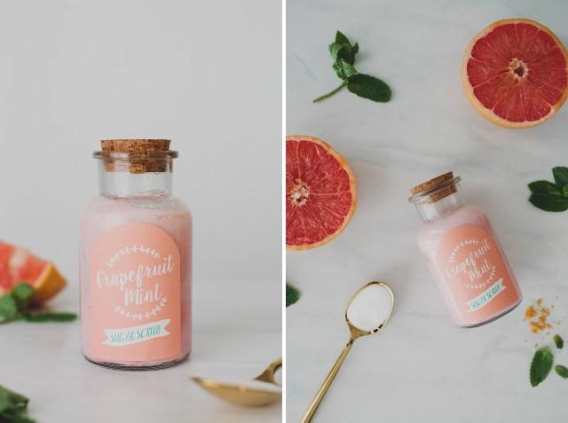 Mariage - Adorable DIY Grapefruit Mint Sugar Scrub Favors for Your Wedding Gift