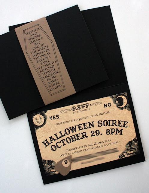 Hochzeit - Ouija Inspired Spirit Board Invites (Digital Printable)