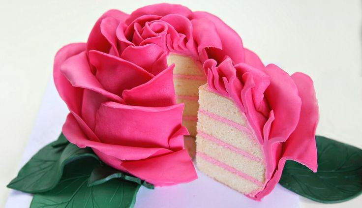 Mariage - Beautiful Rose Cake