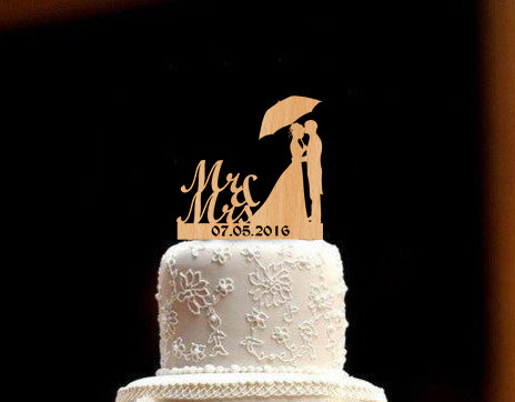 Personalized Wedding Topper Bride And Groom Wedding Cake Topper