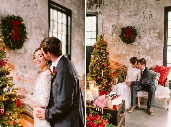 Mariage - Christmas Wedding Inspiration By Bekah Kay Creative - Charm City Wed