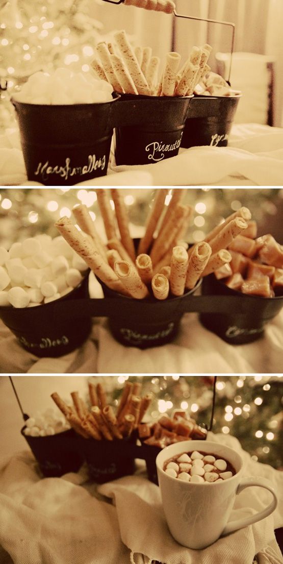 Mariage - Hot Chocolate Bar {Our New Christmas Tradition