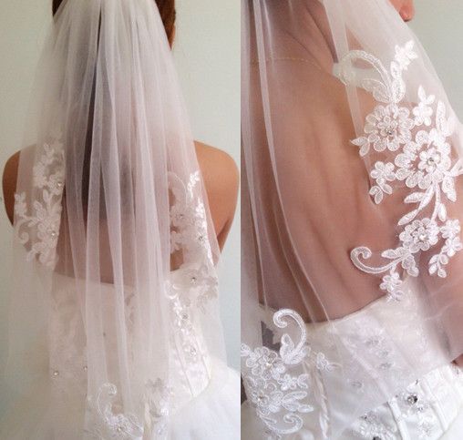 Свадьба - Veil Bikini Picture - More Detailed Picture About New Arrival Diamond 2014 Veil Short Design Single Wedding Veil Bridal Waist Length With Comb Picture In   From Forefront   Fashion. Aliexpress.com 