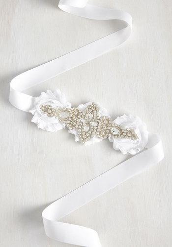 Mariage - Pretty Country Bridal One Thing Wed to Another Belt in White
