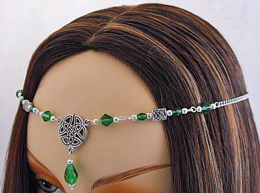 Wedding - CUSTOM color Celtic Circlet diadem Crown Tiara circlet 1425 elvin LARP Renaissance Fair