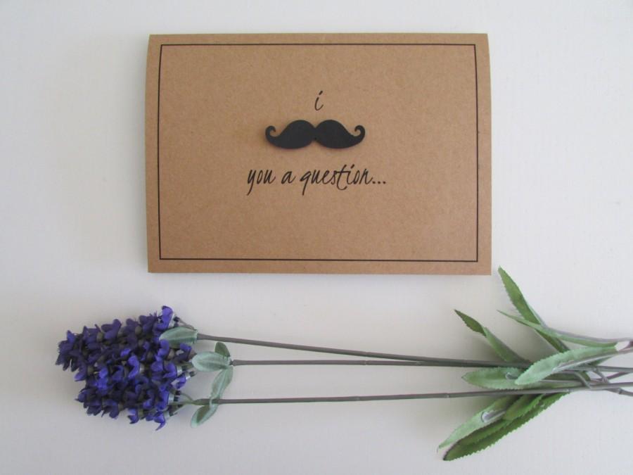 Hochzeit - I Mustache You to Be My Bridesmaid 