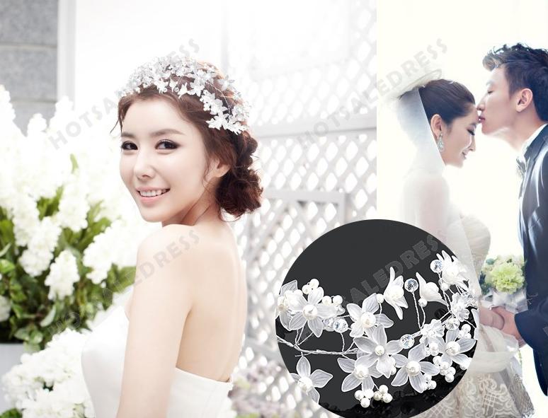 Hochzeit - Wedding/Party/Birthday/Bride Luxury Snowwhite Pearl Headpiece