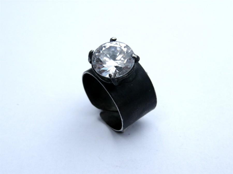 Hochzeit - Diamond ring. adjustable lab diamond ring