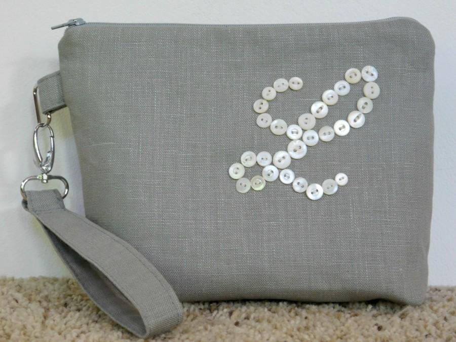 زفاف - Monogram Clutch Bag, Bridesmaid Clutch, Gift for Bridesmaids, Monogram Makeup Bag, Bride Clutch Bag, Wedding Clutch Bag, Personalized Clutch