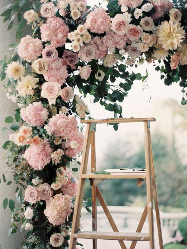 Wedding - Pink Rose Ceremony Arbor