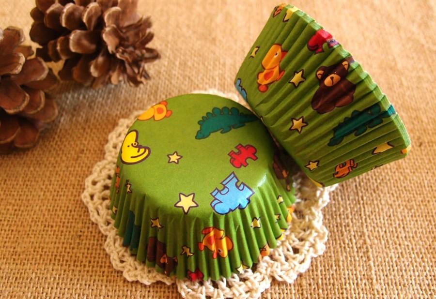 Свадьба - Toy Story Green Grass Cupcake Liners (50)