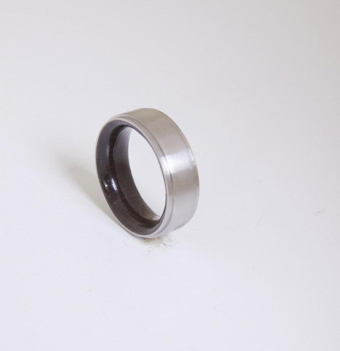 زفاف - mens wedding band wood wedding ring wedding band engagement wood ring titanium alternative rings mens jewelry her wedding ring